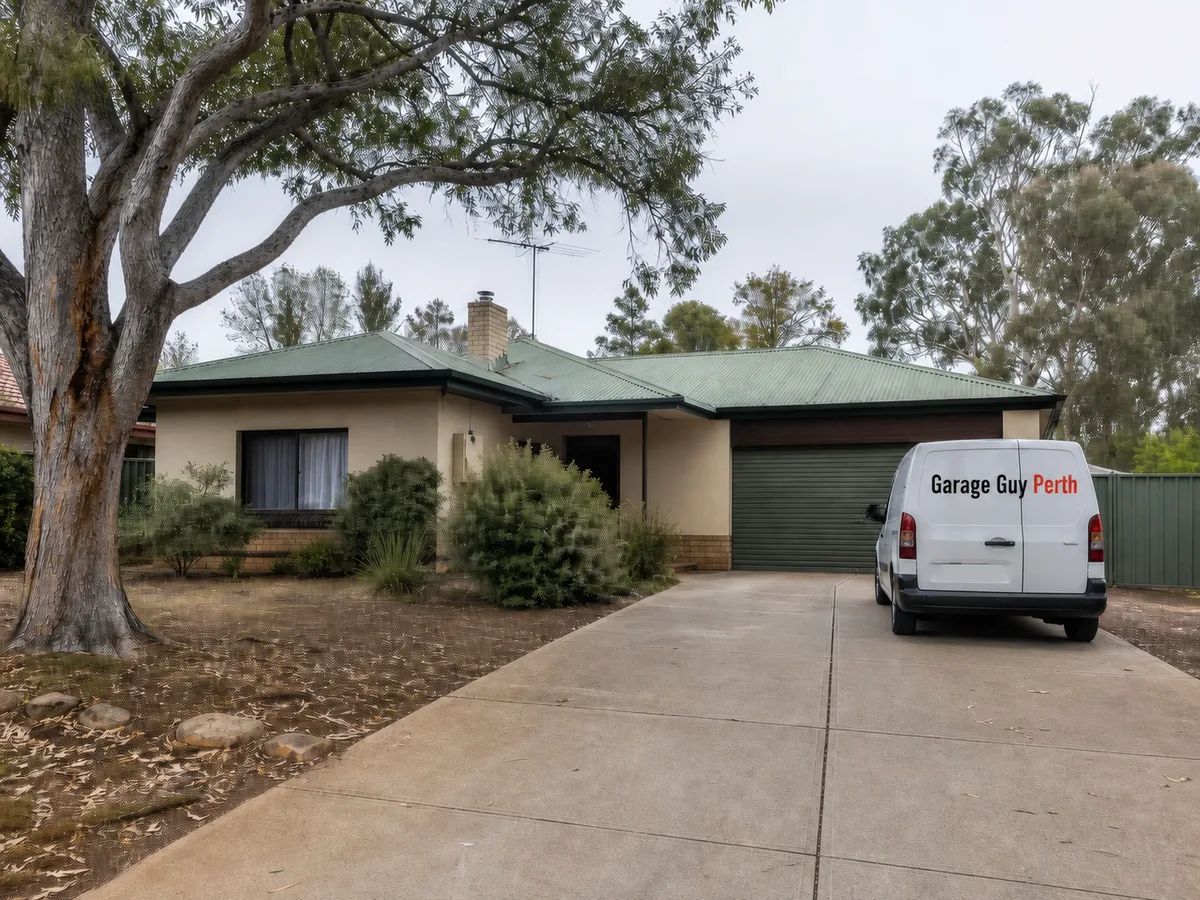 Garage door service on a residential street in Camillo, Perth WA