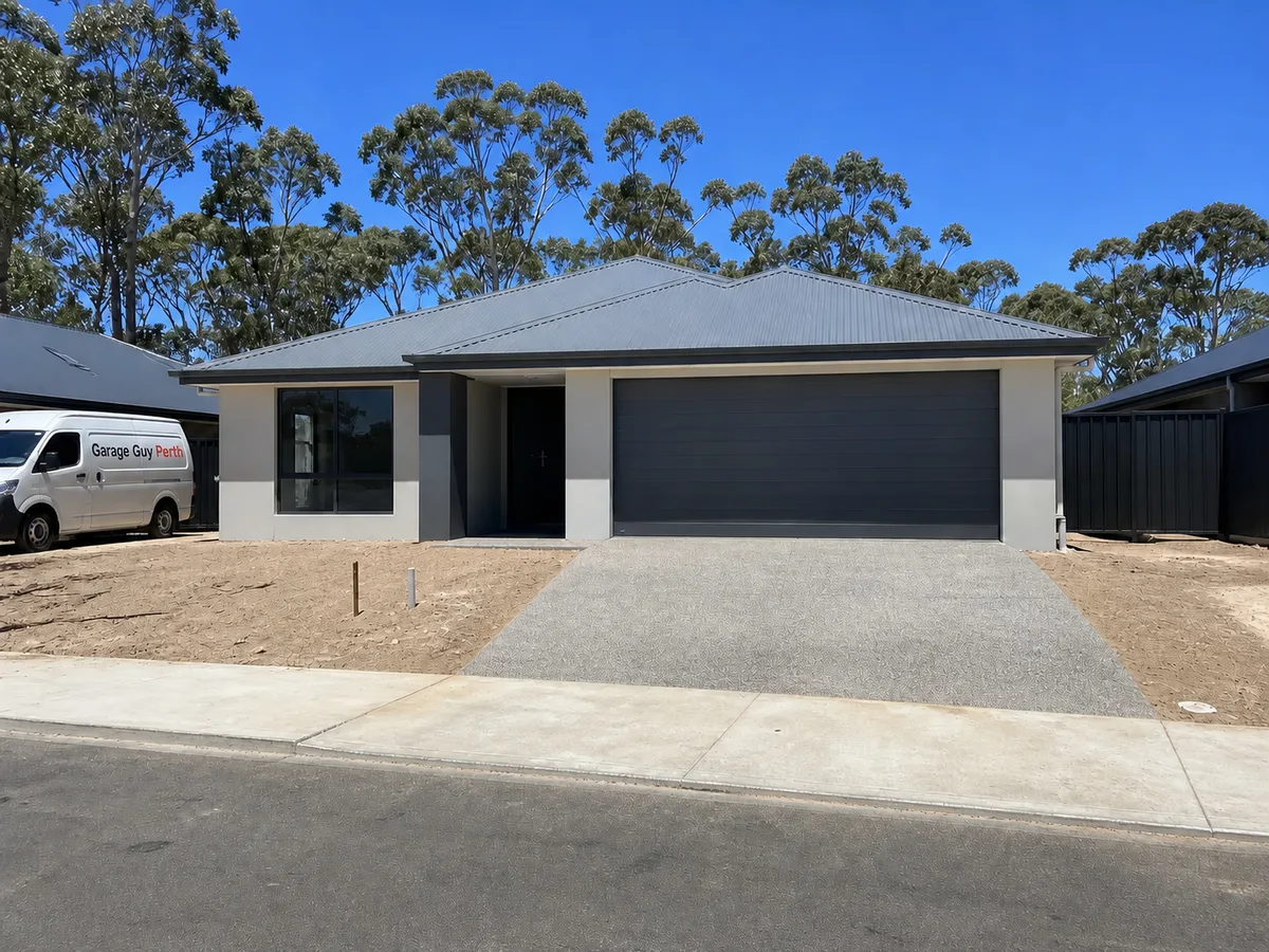 Garage door service on a residential street in Dayton, Perth WA