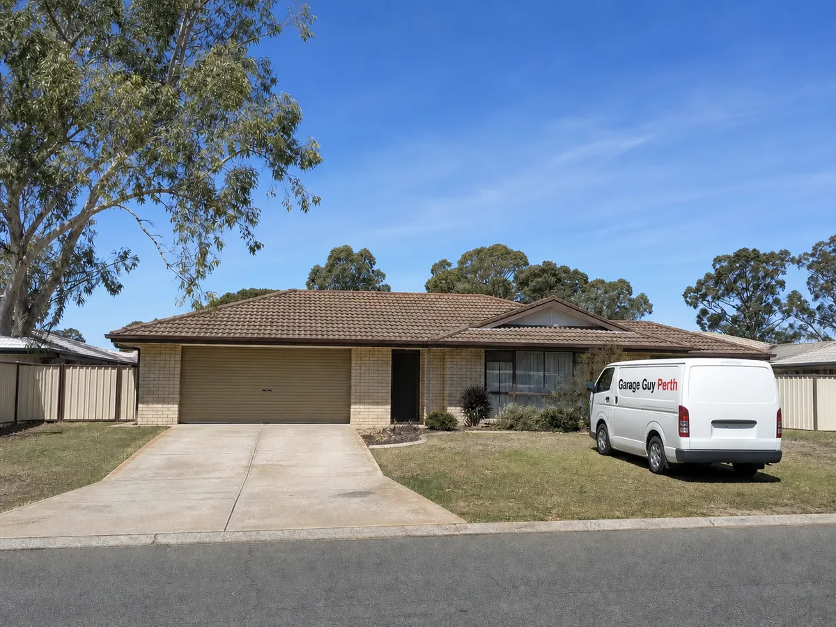 Garage door service on a residential street in Hamersley, Perth WA