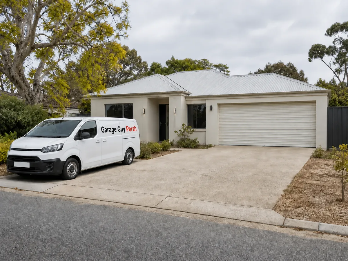 Garage door service on a residential street in Hamilton Hill, Perth WA