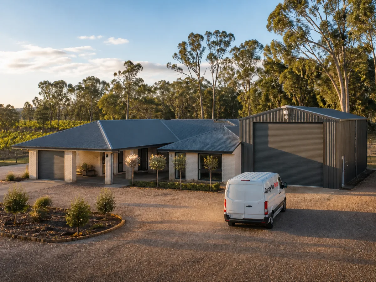 Garage door service on a residential street in Herne Hill, Perth WA
