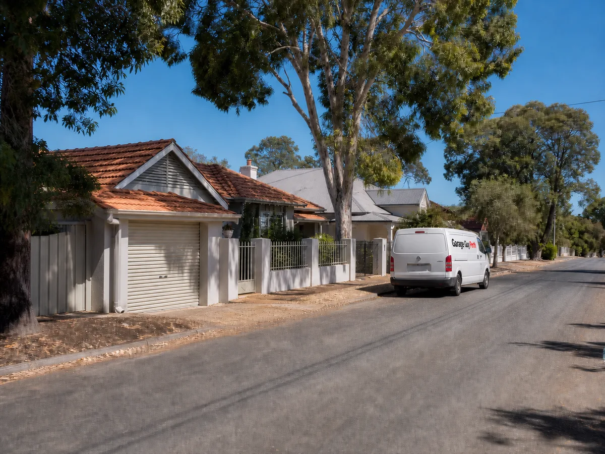Garage door service on a residential street in Mount Lawley, Perth WA