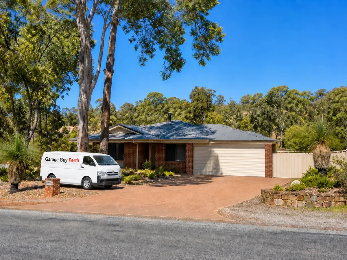 Garage door service on a residential street in Pickering Brook, Perth WA