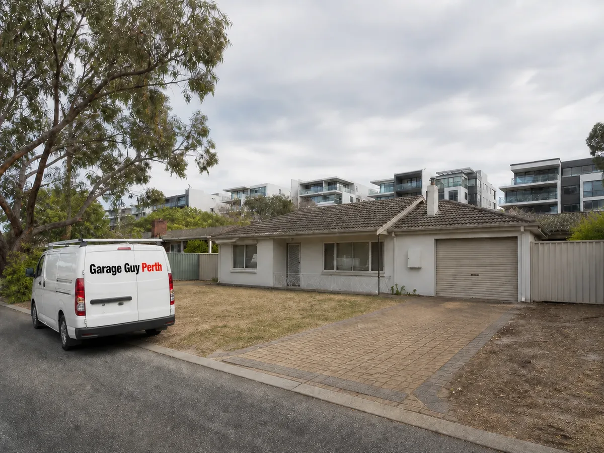 Garage door service on a residential street in Rivervale, Perth WA