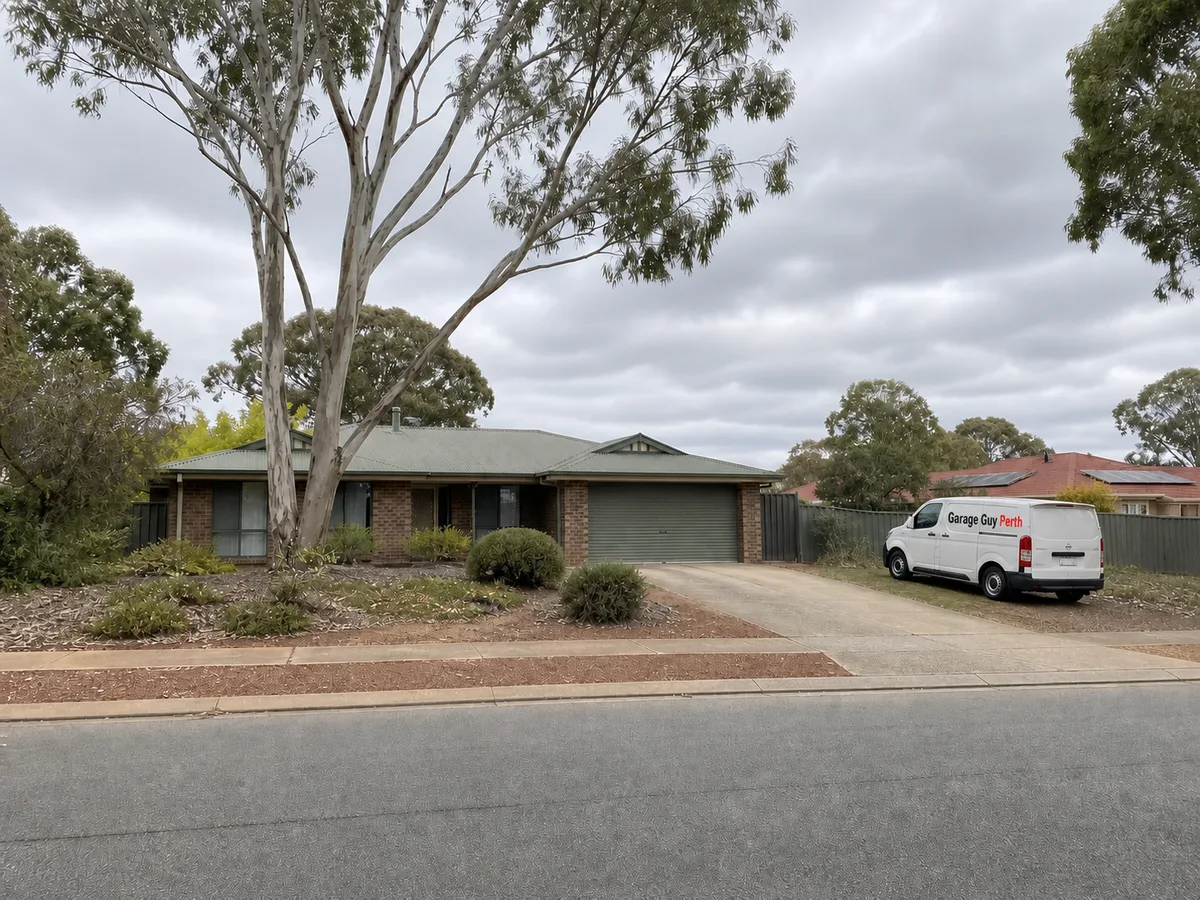 Garage door service on a residential street in Swan View, Perth WA