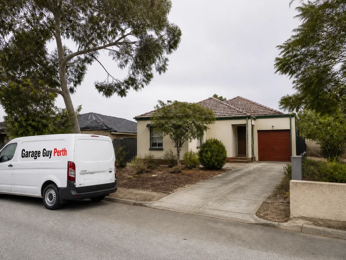 Garage door service on a residential street in Tuart Hill, Perth WA