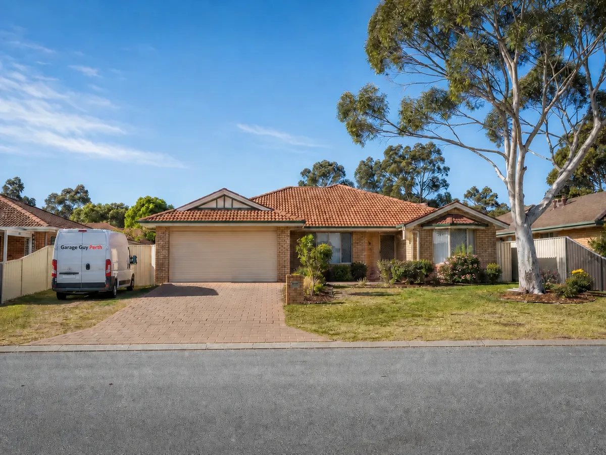 Garage door service on a residential street in West Leederville, Perth WA