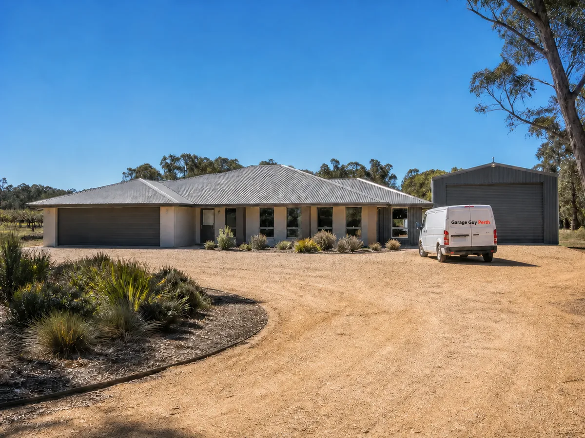 Garage door service on a residential street in West Swan, Perth WA