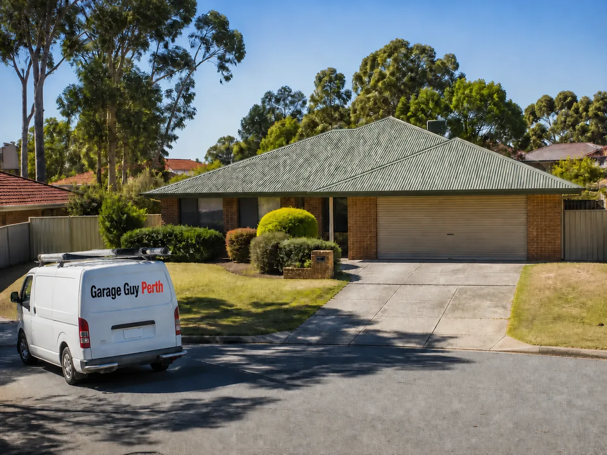 Garage door service on a residential street in Winthrop, Perth WA